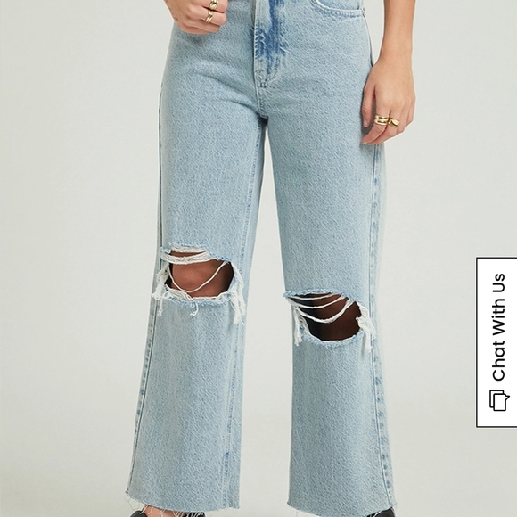 Women's Distressed Blue Jeans - Picture 6 of 6